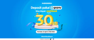 Deposit Pakai Gopay Bisa Dapat Cashback 30rb