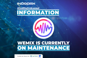 Sehubungan dengan akan adanya migrasi WEMIX yang akan mengganti jaringan dari versi lama (Klaytn/KIP7) menjadi Mainnet. INDODAX akan melakukan maintenance untuk deposit & withdraw WEMIX mulai Senin, 6 Februari 2023 pukul 10.00 WIB sampai dengan Rabu, 8 Februari 2023 pukul 14.00 WIB.