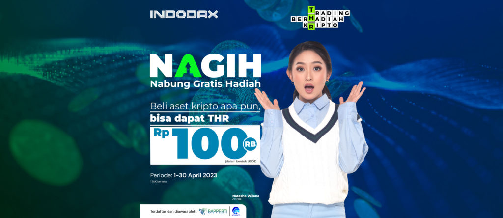 Ayo mulai menabung kembali aset kriptomu di INDODAX dan dapatkan kesempatan untuk menerima cashback THR senilai Rp100.000 dalam bentuk USDT.