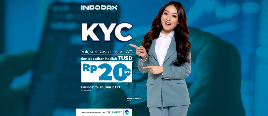 Verifikasikan akun INDODAX kamu sekarang dan raih kesempatan untuk mendapatkan hadiah senilai Rp20.000 dalam bentuk TUSD.