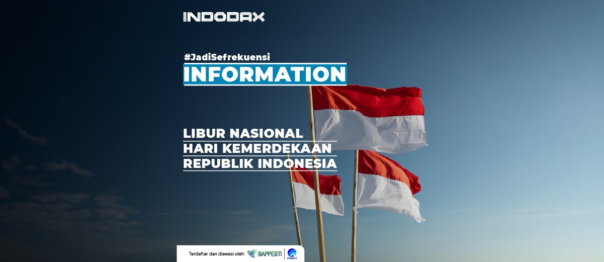 Sehubungan dengan hari libur nasional pada 17 Agustus 2023 dalam rangka memperingati Hari Kemerdekaan Indonesia ke-78, berikut adalah informasi mengenai penyesuaian layanan INDODAX