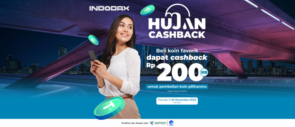 Hujan Cashback! Dapatkan Cashback USDT Rp200.000 Di Setiap Pembelian ...