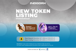 Ada dua aset kripto baru yang akan ditambahkan ke marketplace INDODAX yaitu Peanut the Squirrel (PNUT) & Act I : The AI Prophecy (ACTSOL)...