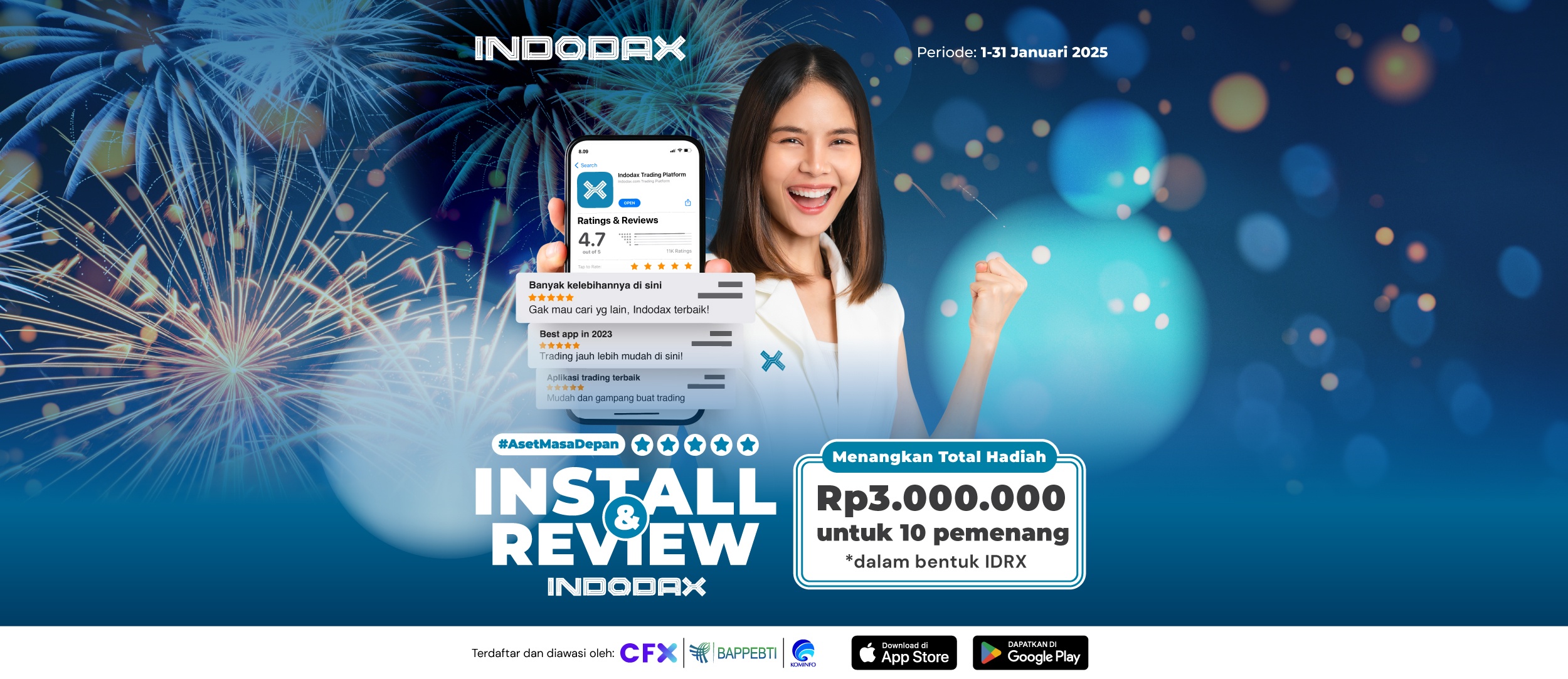 Install dan Review Aplikasi INDODAX Bisa Dapat Hadiah! (Edisi Tahun Baru 2025)