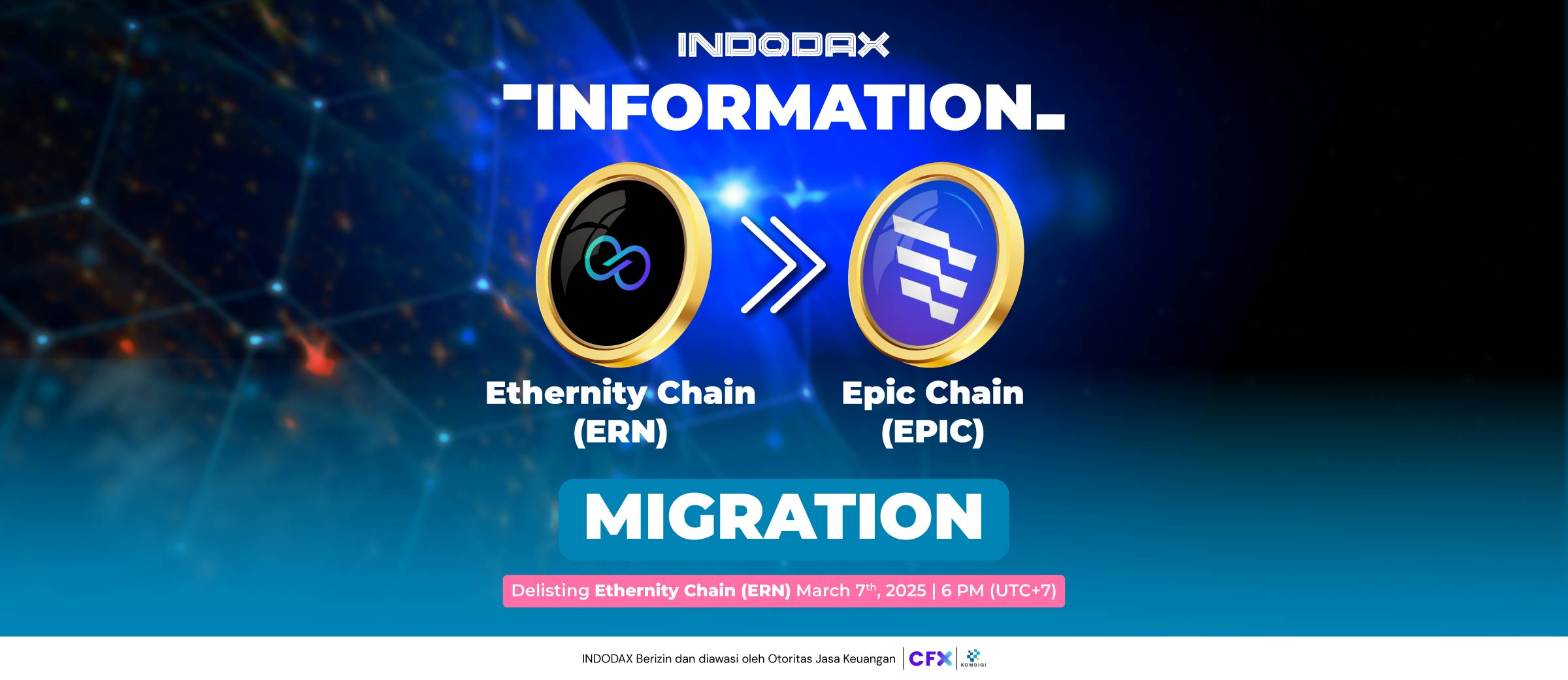 Migrasi Ethernity Chain (ERN) ke Epic Chain (EPIC)