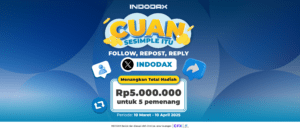 Mau menangin total hadiah Rp5.000.000? 🤩 Tinggal follow X @indodax, repost, dan reply “done” di postingan "Cuan Sesimple Itu"...