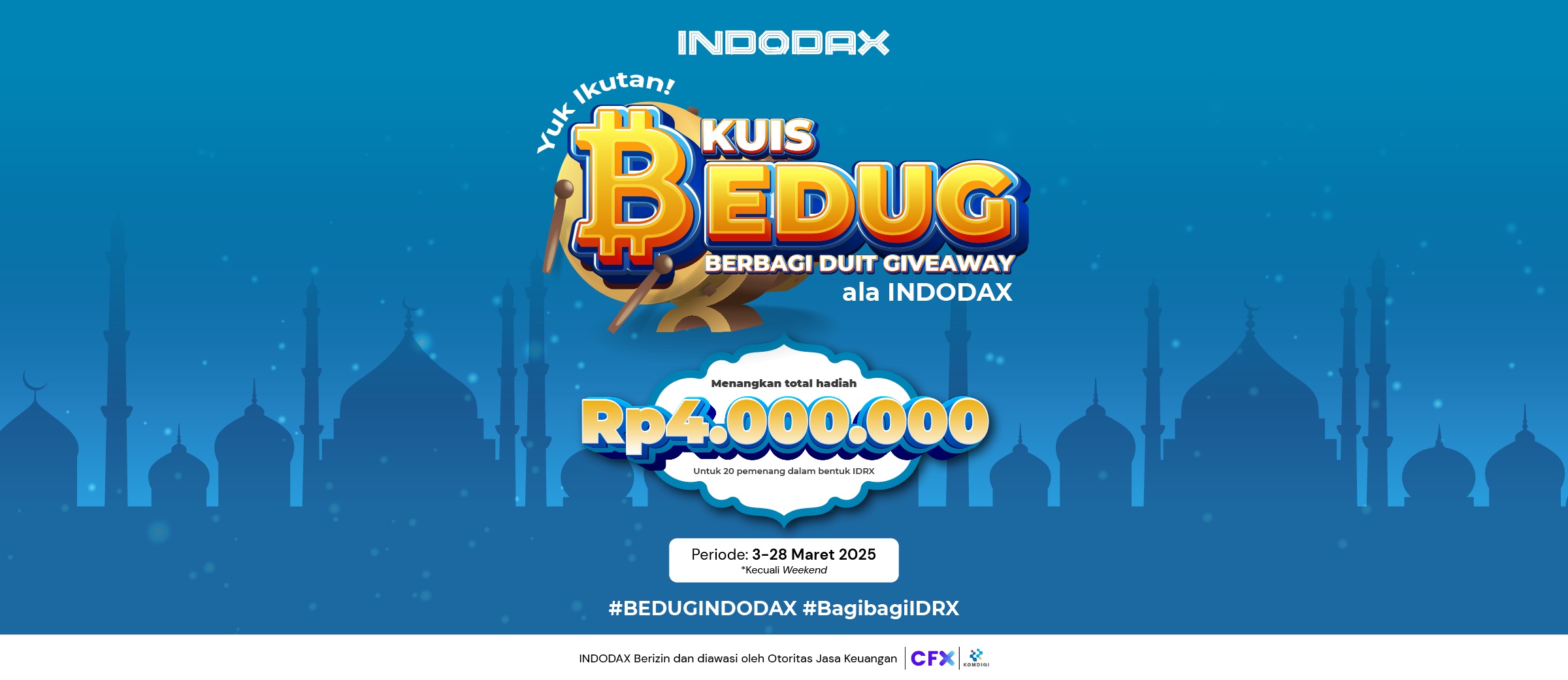 Ikutan Kuis BEDUG (Berbagi Duit Giveaway) bersama Community INDODAX