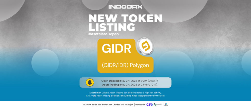 GIDR (GIDR) Listing di INDODAX