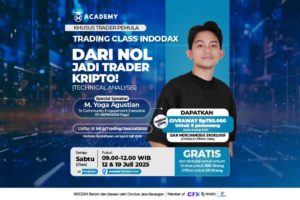 Yuk ikutan Class Trading For Living dari INDODAX Academy bareng M. Yoga Agustian (Community INDODAX) GRATIS setiap hari Sabtu 12 Juli dan 19 Juli (Minggu 2 & Minggu 3) selama bulan Juli 2025 pukul 09.00-12.00 WIB.