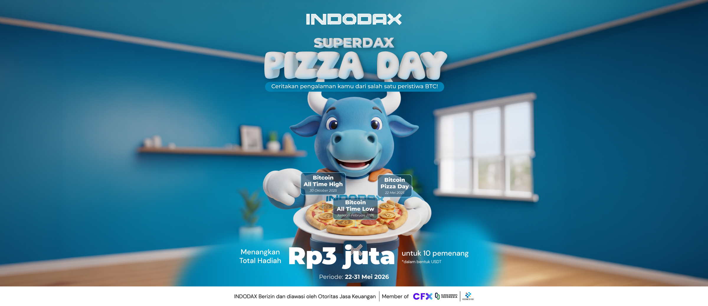 Rayakan Pizza Day Bareng SuperDAX dan Menangkan Total Hadiah Rp3 Juta!